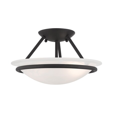 Newburgh 2 Light Black Ceiling Mount MPN:4823-04