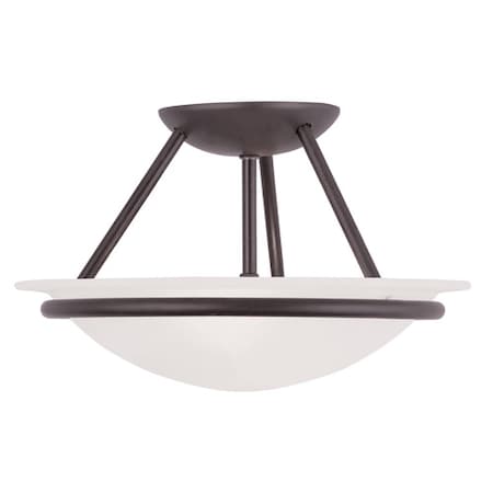 Newburgh 2 Light Bronze Ceiling Mount MPN:4823-07