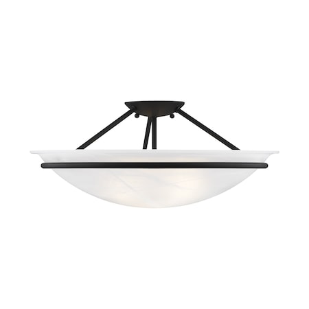 Newburgh 3 Light Black Ceiling Mount MPN:4825-04