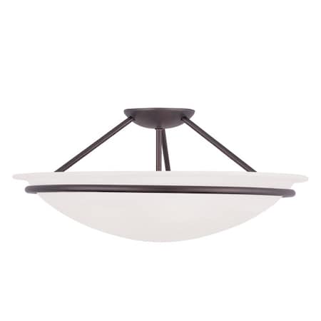Newburgh 3 Light Bronze Ceiling Mount MPN:4825-07