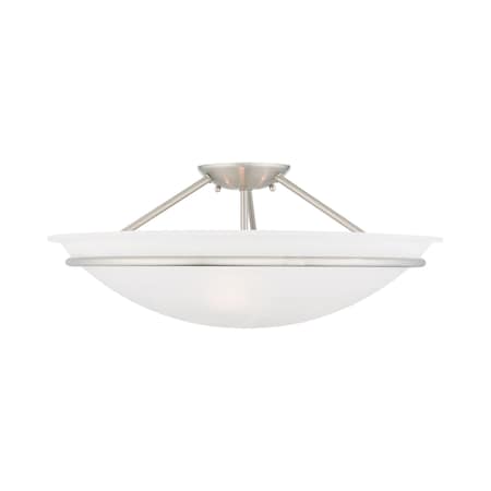 Newburgh 3 Light Brushed Nickel Ceiling MPN:4825-91