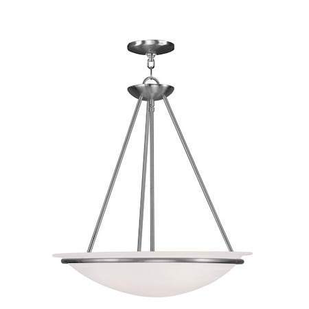 Newburgh 3 Light Brushed Nickel Pendant MPN:4826-91