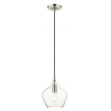 Brushed Nickel Pendant, 1 Light MPN:49088-91