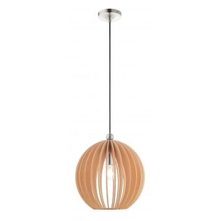 Brushed Nickel Pendant, 1 Light MPN:49099-91