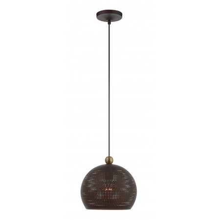 Bronze with Antique Brass Accents Pendan MPN:49100-07