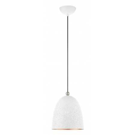 White with Brushed Nickel Accents Pendan MPN:49108-03