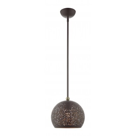 Bronze with Antique Brass Accents Pendan MPN:49181-07