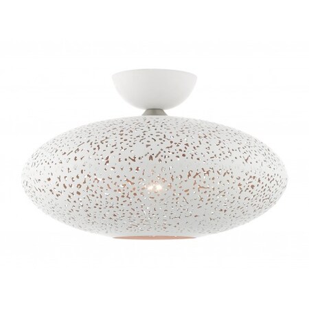 White with Brushed Nickel Accents Semi F MPN:49183-03