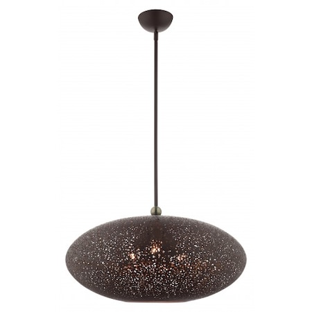 Bronze with Antique Brass Accents Pendan MPN:49186-07