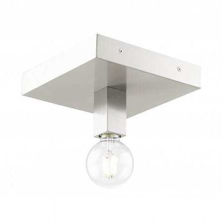 Brushed Nickel Flush Mount, 1 Light MPN:49210-91
