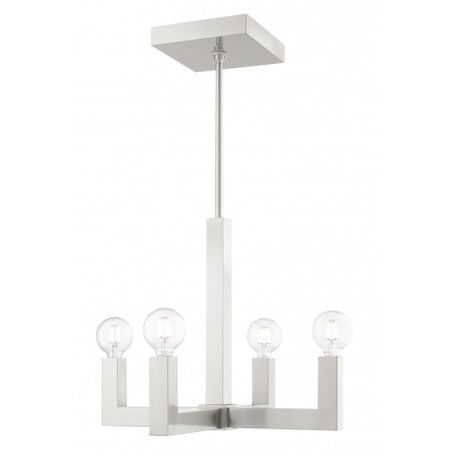 Brushed Nickel Chandelier, 4 Light MPN:49214-91