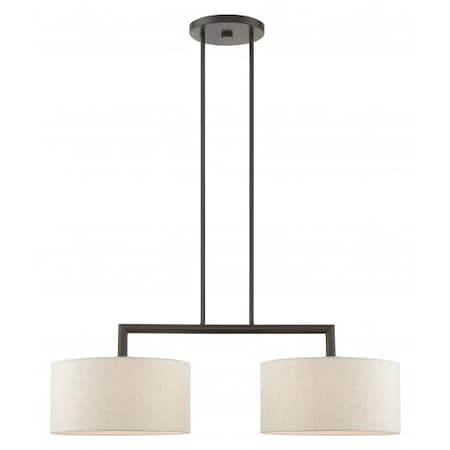 English BronzeLinear Chandelier, 2 Light MPN:49292-92