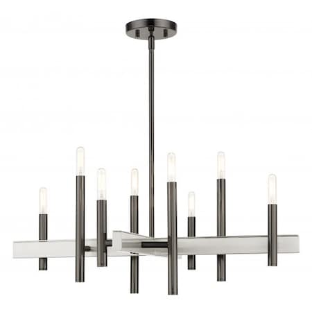Black Chrome Chandelier, 8 Light MPN:49348-46