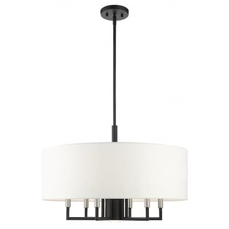 Black Pendant Chandelier, 7 Light MPN:49376-04
