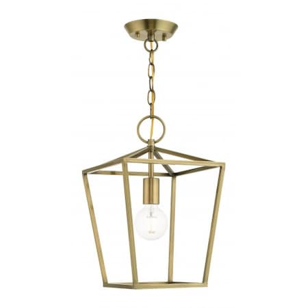 Antique Brass Convertible Semi Flush/Lan MPN:49432-01