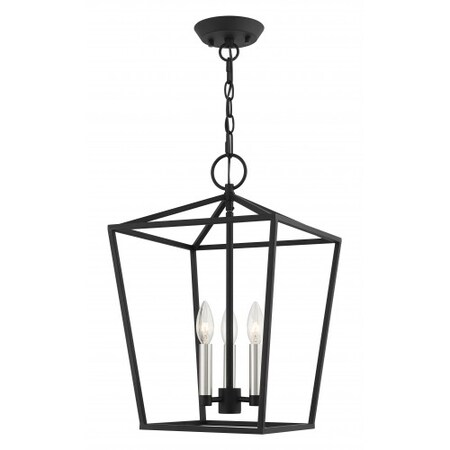 Black Convertible Semi Flush/Lantern, 3 L MPN:49433-04