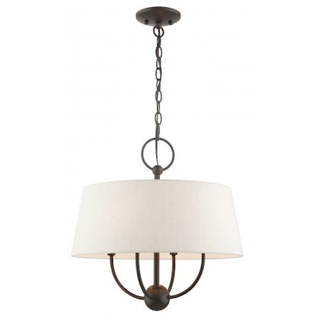 English BronzePendant Chandelier, 4 Light MPN:49444-92