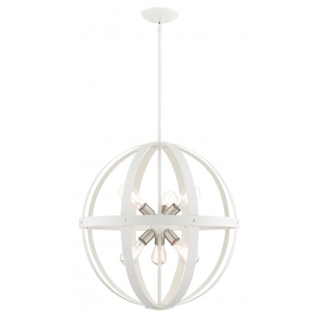 Textured White, Brushed Nickel Fnish Clus MPN:49646-13