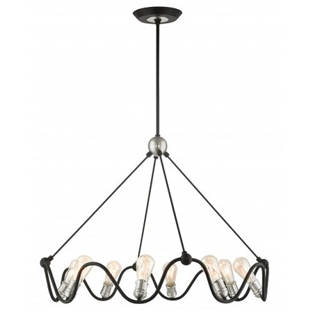 Textured Black with Brushed Nickel Accen MPN:49736-14