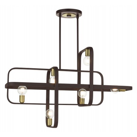 Bronze with Antique Brass Accents Linear MPN:49748-07