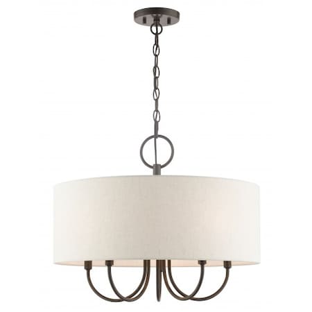 English BronzePendant Chandelier, 5 Light MPN:49805-92