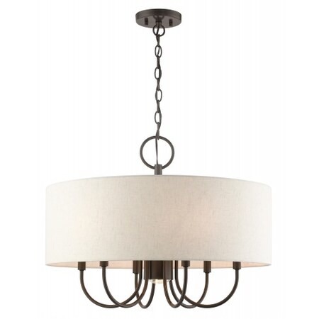 English BronzePendant Chandelier, 7 Light MPN:49806-92