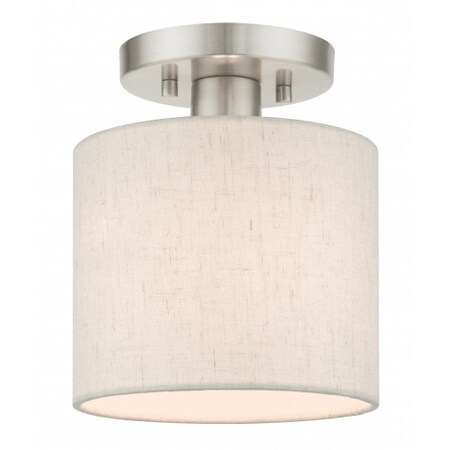 Brushed Nickel Semi Flush, 1 Light MPN:49807-91