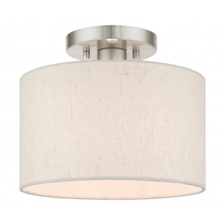 Brushed Nickel Semi Flush, 1 Light MPN:49808-91