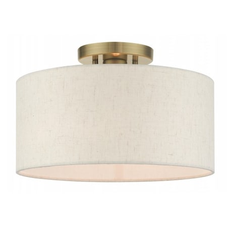 Antique Brass Semi Flush, 1 Light MPN:49809-01