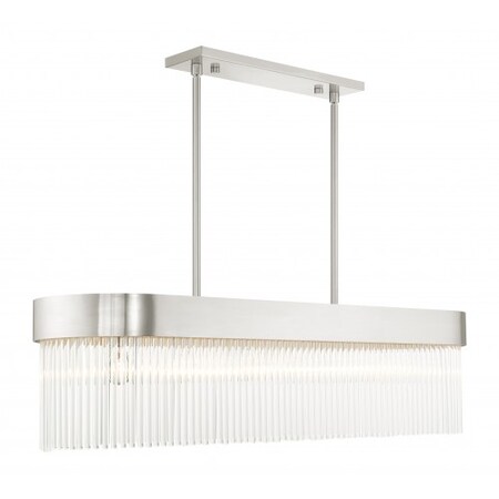 Brushed Nickel Chandelier, 6 Light MPN:49830-91