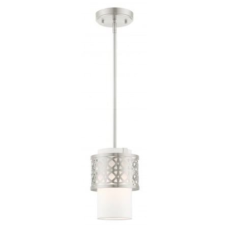 Brushed Nickel Mini Pendant, 1 Light MPN:49861-91