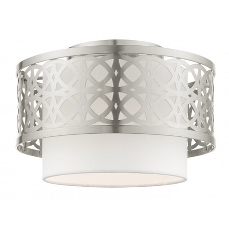 Brushed Nickel Semi Flush, 1 Light MPN:49862-91