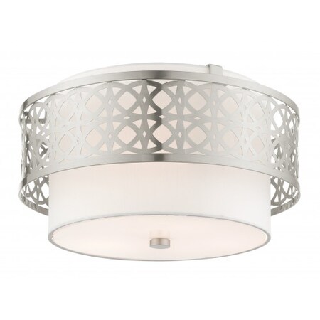 Brushed Nickel Semi Flush, 3 Light MPN:49863-91