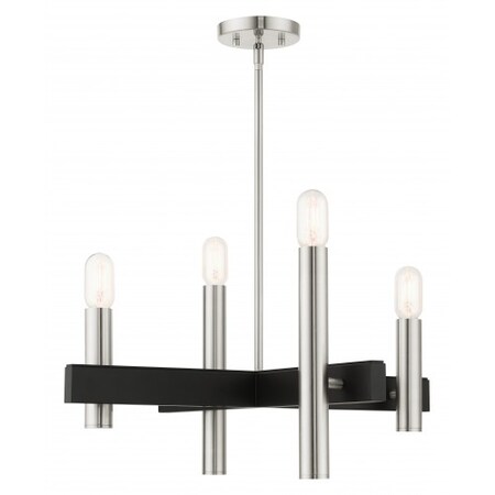 Brushed Nickel Chandelier, 4 Light MPN:49994-91