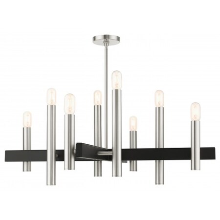 Brushed Nickel Chandelier, 8 Light MPN:49998-91