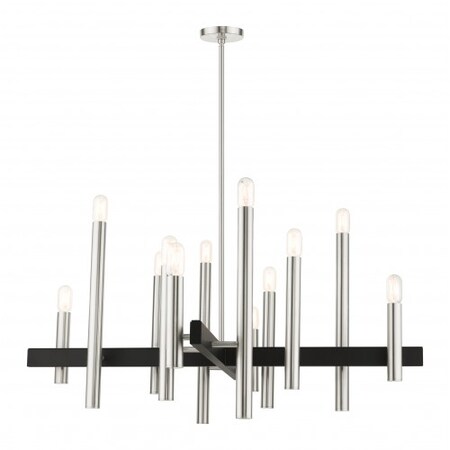 Brushed Nickel Chandelier, 12 Light MPN:49999-91