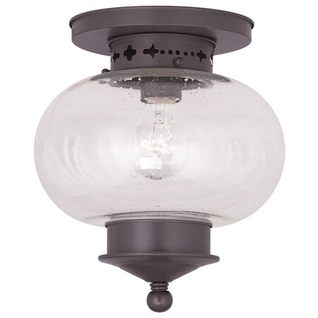 Harbor 1 Light Bronze Ceiling Mount MPN:5036-07