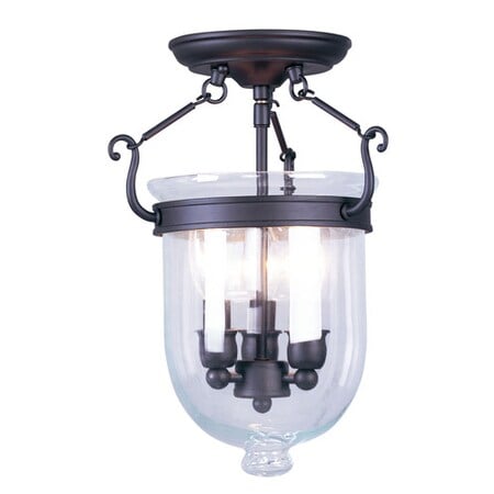 Jefferson 3 Light Bronze Ceiling Mount MPN:5061-07