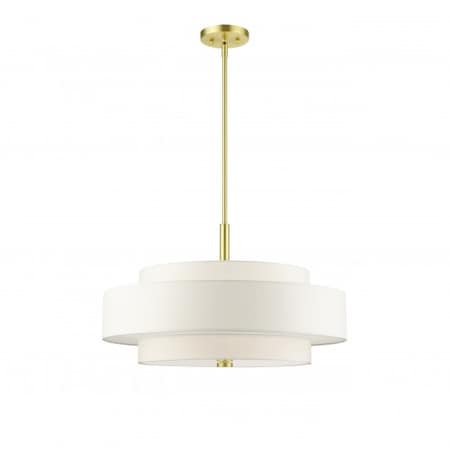 Satin Brass Chandelier, 5 Light MPN:50875-12