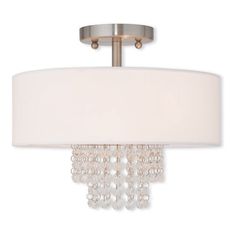 Carlisle 2 Light Brushed Nickel Ceiling MPN:51026-91