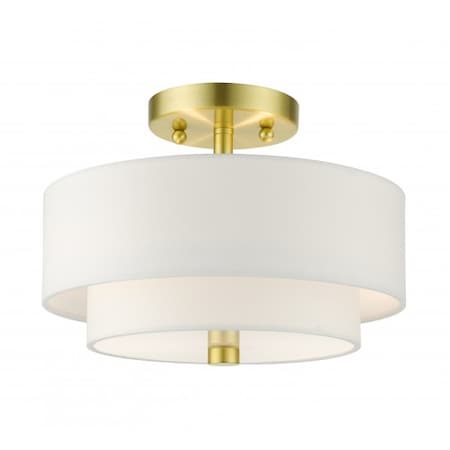 Satin Brass Semi Flush, 2 Light MPN:51042-12