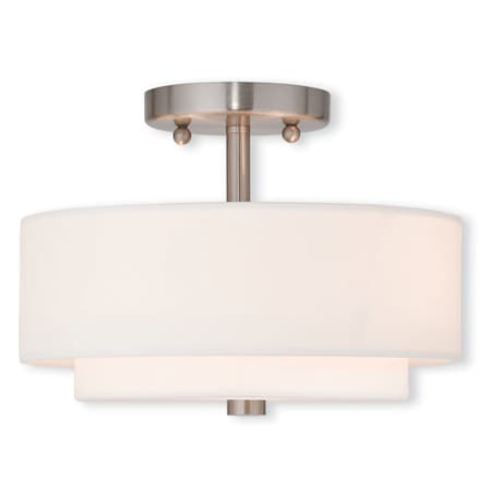 Claremont 2 Light Brushed Nickel Ceiling Mount MPN:51042-91