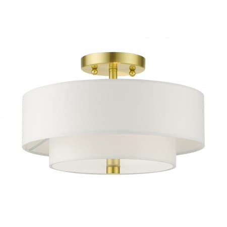 Satin Brass Semi Flush, 2 Light MPN:51043-12