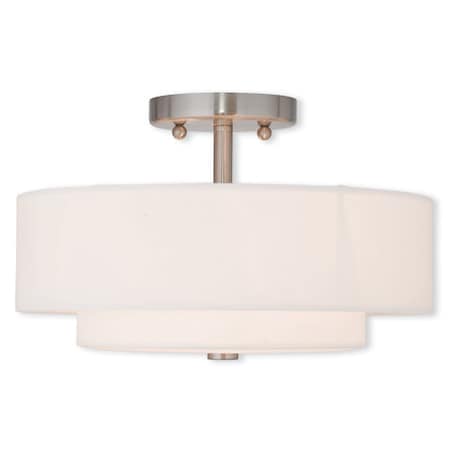 Claremont 2 Light Brushed Nickel Ceiling Mount MPN:51043-91