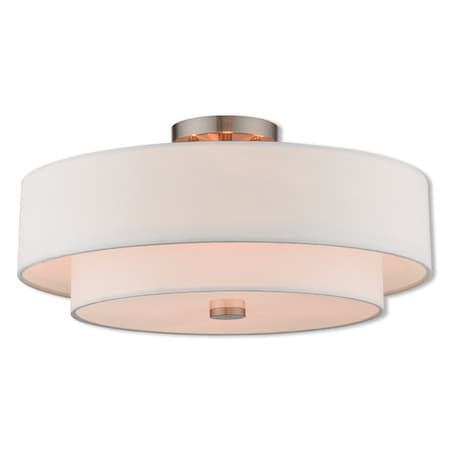 Claremont 4 Light Brushed Nickel Ceiling MPN:51045-91