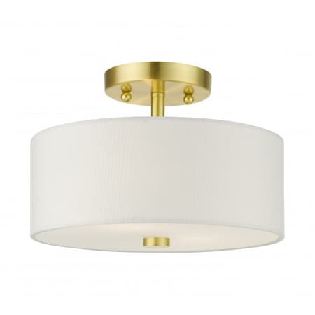 Satin Brass Semi Flush, 2 Light MPN:51052-12