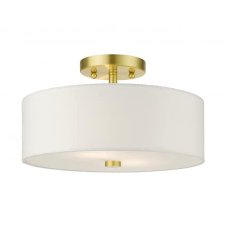 Satin Brass Semi Flush, 2 Light MPN:51053-12