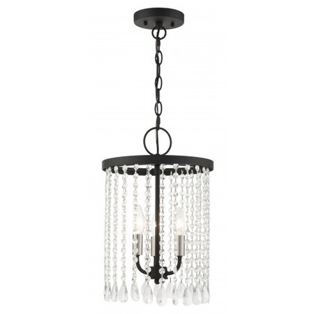 Black Pendant Chandelier, 3 Light MPN:51060-04