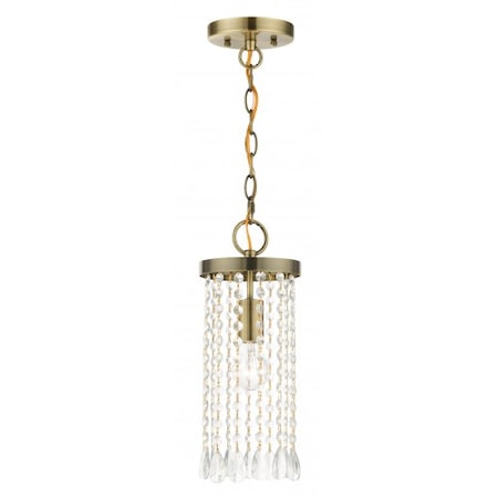 Antique Brass Mini Pendant, 1 Light MPN:51062-01