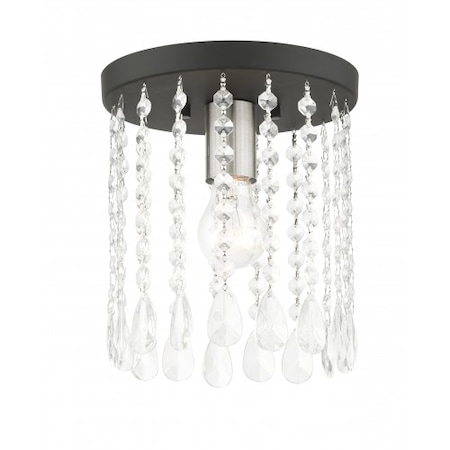 Black Petite Flush Mount, 1 Light MPN:51066-04